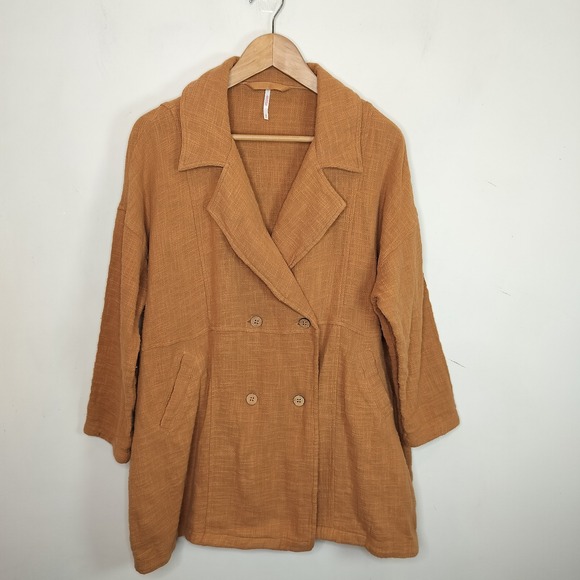 Free People In My Dreams Trench Dress Double Breasted - Picture 2 of 8